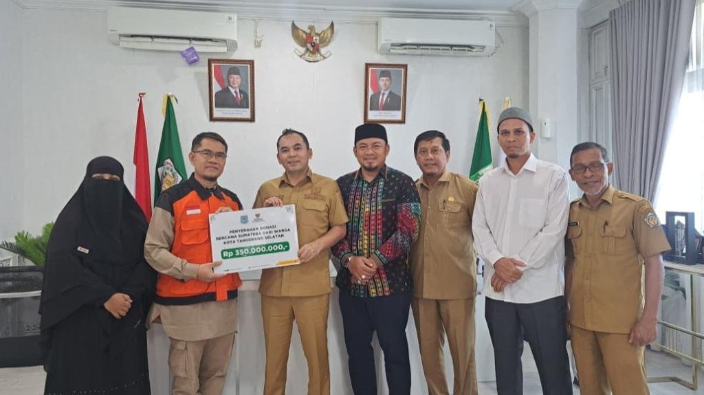 Baznas Tangsel Salurkan Bantuan ke Aceh Tamiang