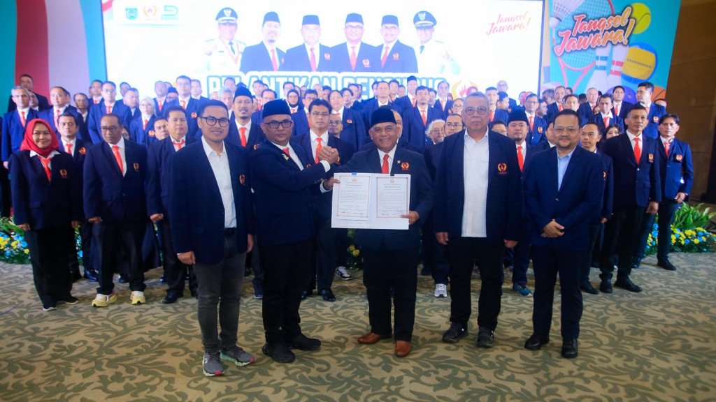 KONI Tangsel Dilantik, Target Juara Umum Porprov 2026 Tetap Ditegaskan