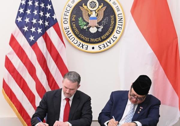 Indonesia AS Tandatangani Perjanjian Perdagangan Timbal Balik