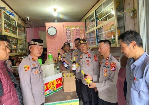 Polres Lebak Amankan 32 Botol Minuman Keras dalam Operasi Pekat I Maung 2026